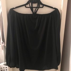 Tops - Off the Shoulder Chiffon Blouse Tops - Off the Shoulder Chiffon Blouse